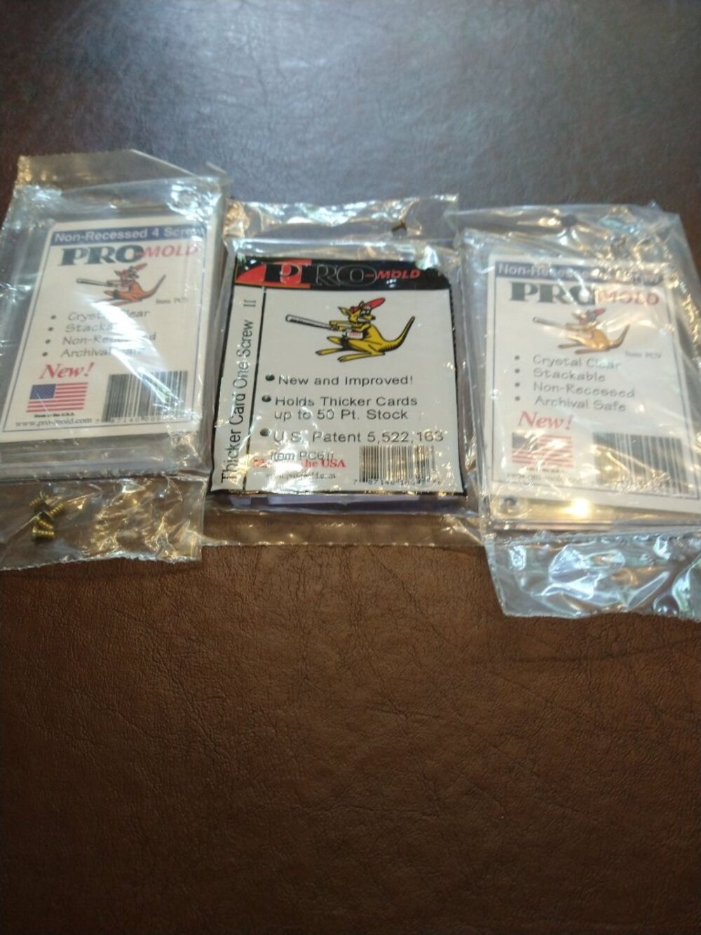 Lot of 3 Pro Mold Sports Card Covers New